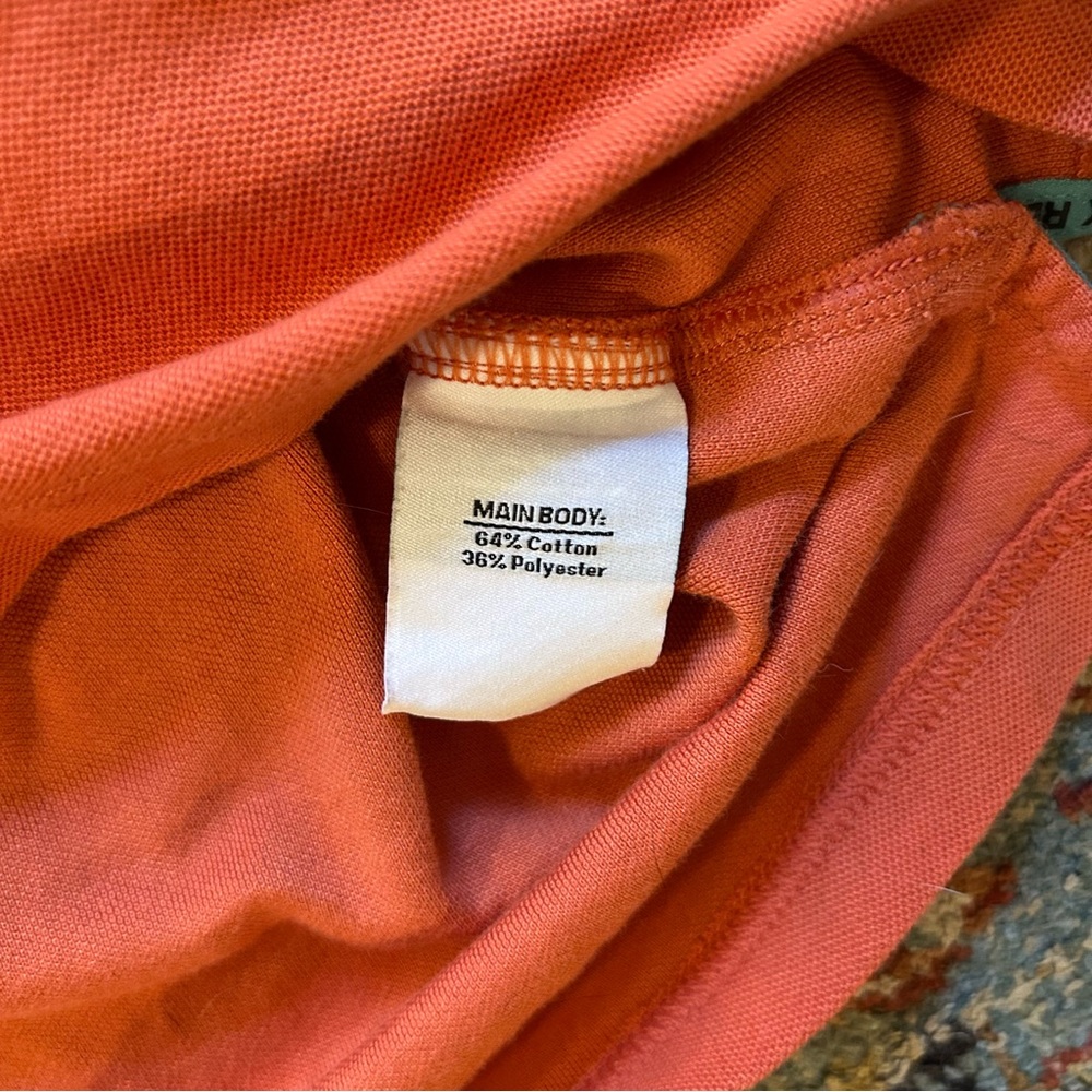 Outdoor Afro X REI Co-Op Cropped Polo Bright Orange & Teal Size 1X - Picture 4 of 8